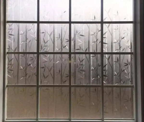 HOME DEPOT W1WF3578CS 35.4 in. x 78.8 in. No Glue Self Static Removable Frosted Glass Privacy Window Film, Colorful Stones PRO