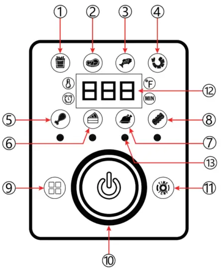 Bagotte BAF80 5 8 Quart Air Fryer - fig