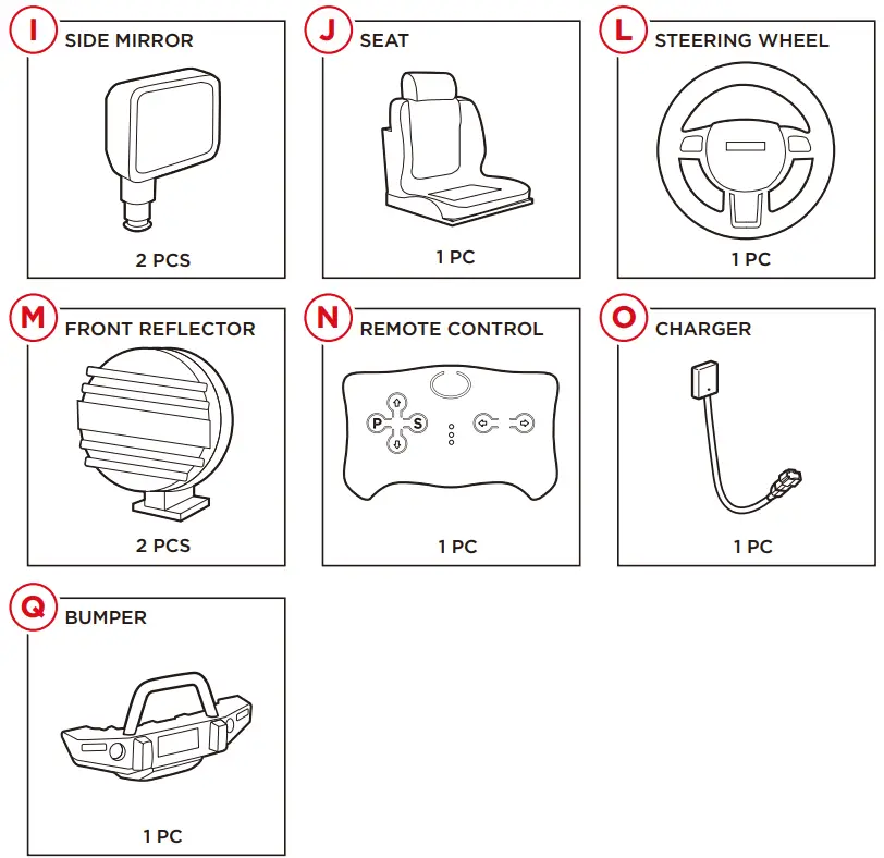 bcp SKY2856 Ride-On Truck with Remote 4