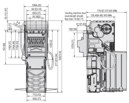 iCT BRV Series Bill Recycler - Diminson