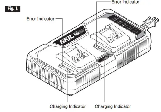 SKIL QC5359B 02 20V Dual Port Charger - figure 1
