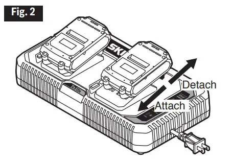 SKIL QC5359B 02 20V Dual Port Charger - figure 2
