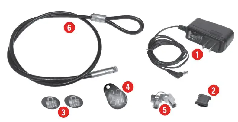 Hornady 98190 AR Gunlocker Safe Gun Locker Owner's Manual - Items included