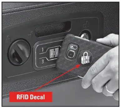 Hornady 98190 AR Gunlocker Safe Gun Locker Owner's Manual - RFID Decal