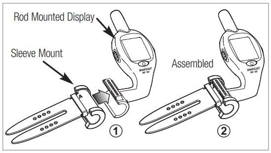 HUMMINBIRD RF25 Rod Mount Waterproof Fish Finder - Rod Mount Display
