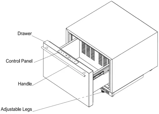SUMMIT FF1DSS Frost Free Drawer Refrigerators - FIG 1