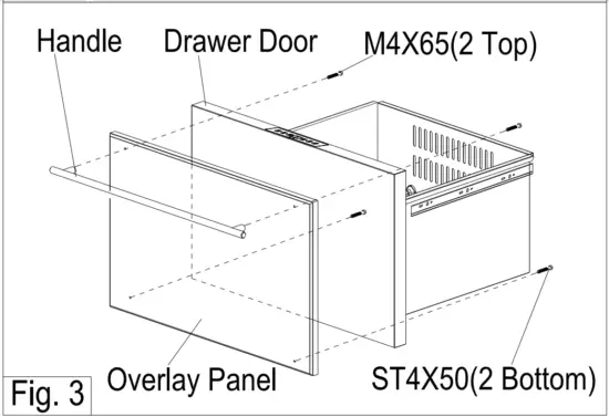 SUMMIT FF1DSS Frost Free Drawer Refrigerators - FIG 5