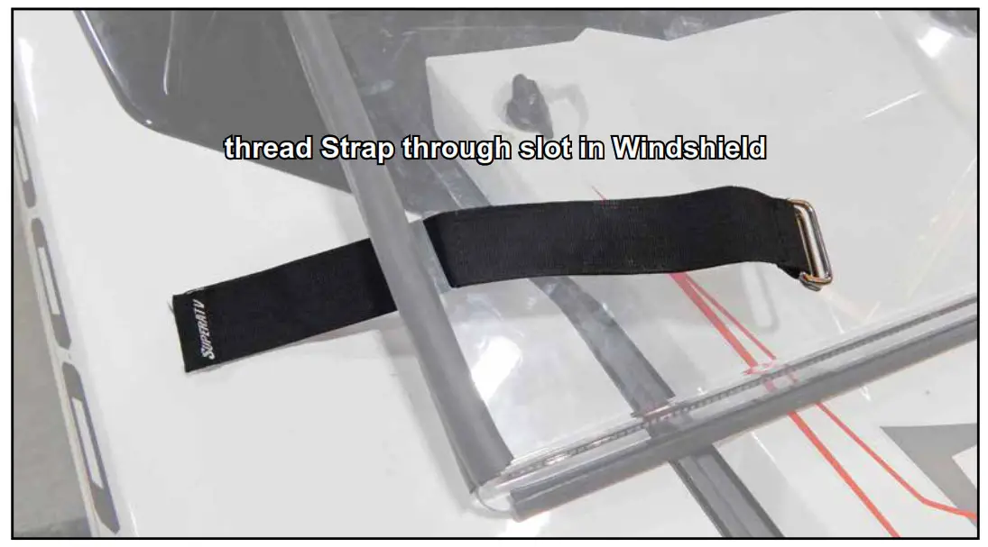 SUPERATV Flip Down Windshield - Remove upper Straps from Windshield.-1