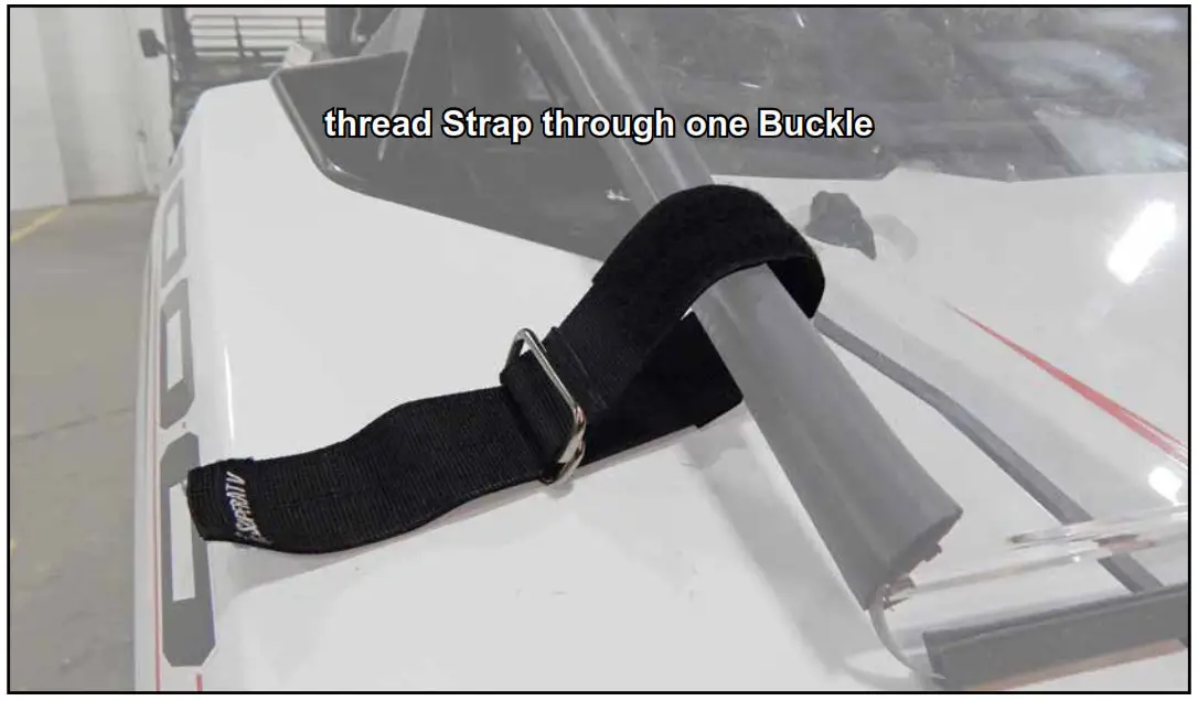 SUPERATV Flip Down Windshield - Remove upper Straps from Windshield.-2