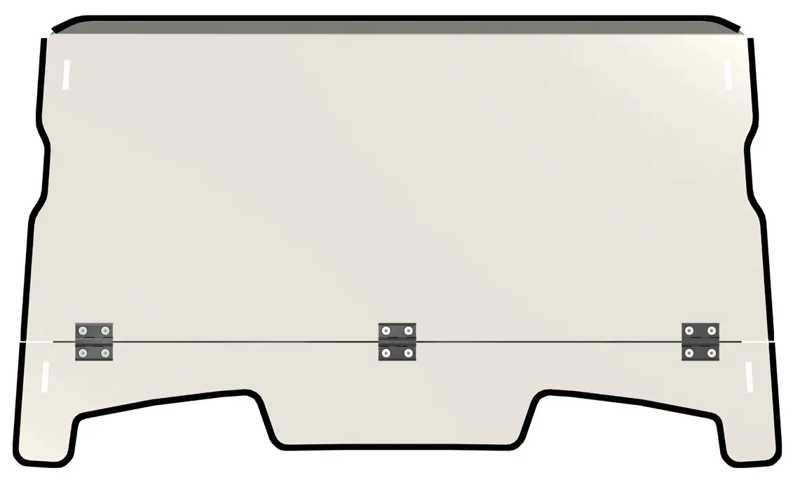 SUPERATV Flip Down Windshield - install U-Seal to top of Windshield