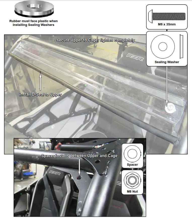 SUPERATV Flip Down Windshield - passenger-