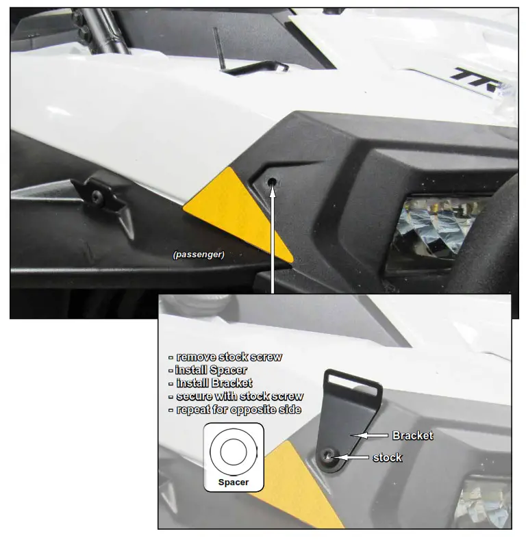 SUPERATV Flip Down Windshield - passenger)