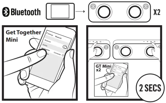 MARLEY EM JA013 Get Together Mini Bluetooth Speaker - Fig 1