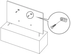 Preventing the TV from falling
