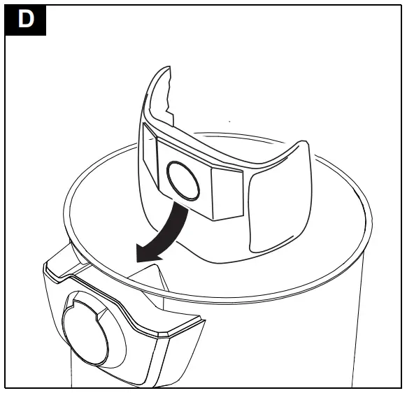 Inserting the filter bag