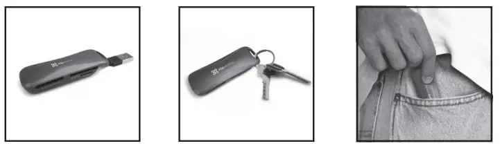 KlipXtreme Multi-Port Compact Card ReadeCard Reade1r