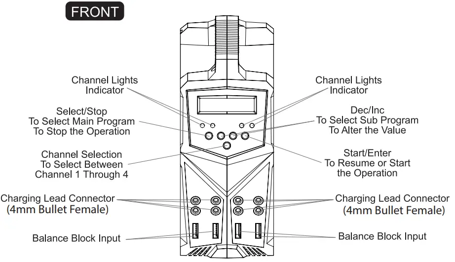 HEXFLY VNR0686 MAN X4 PRO Charger 4 Channel Balance Charger - fig2