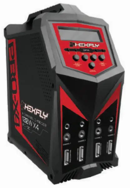 HEXFLY VNR0686 MAN X4 PRO Charger 4 Channel Balance Charger