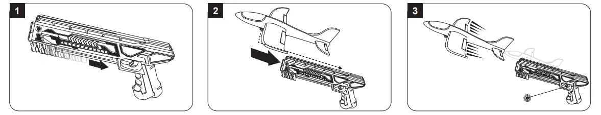 JAMARA 460485 Foam Throw Glide 2in1-2