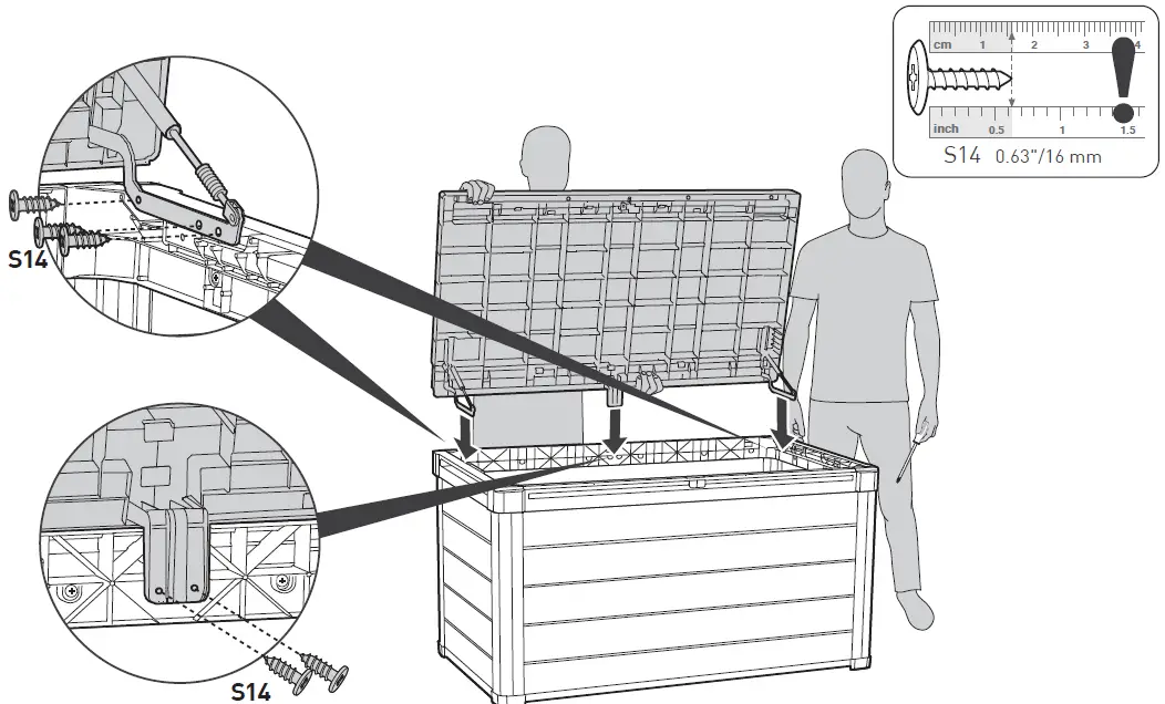 KeTeR 17205969 Denali 100 US Gallon Outdoor Storage Box 38