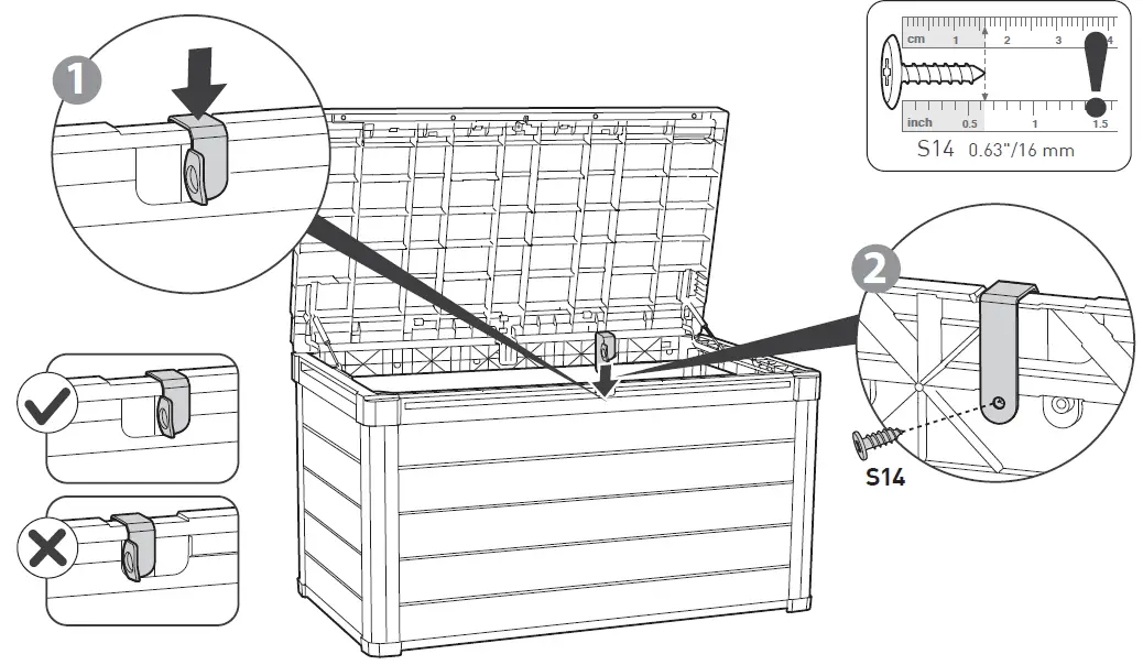 KeTeR 17205969 Denali 100 US Gallon Outdoor Storage Box 39