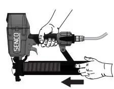 SENCO Construction Staplers Instruction Manual - Connect air supply and replace fasteners