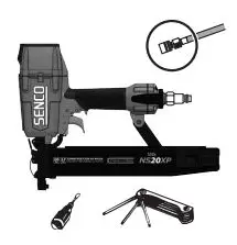 SENCO Construction Staplers Instruction Manual - Disconnect tool from air before doing tool maintenance