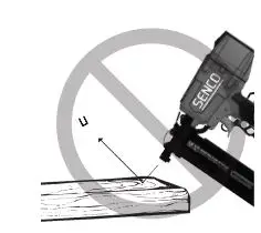 SENCO Construction Staplers Instruction Manual - Do not drive fasteners on top of other fasteners