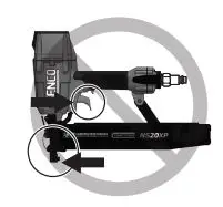 SENCO Construction Staplers Instruction Manual - Do not load fasteners with trigger or workpiece contact (safety element) depressed