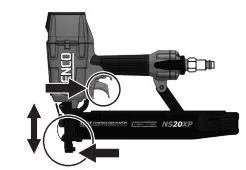 SENCO Construction Staplers Instruction Manual - With tool disconnected