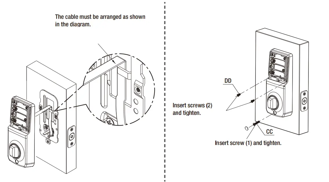 kenaurd SC1 KW1 Premium Electronic Touchscreen Deadbolt with Key Override-16