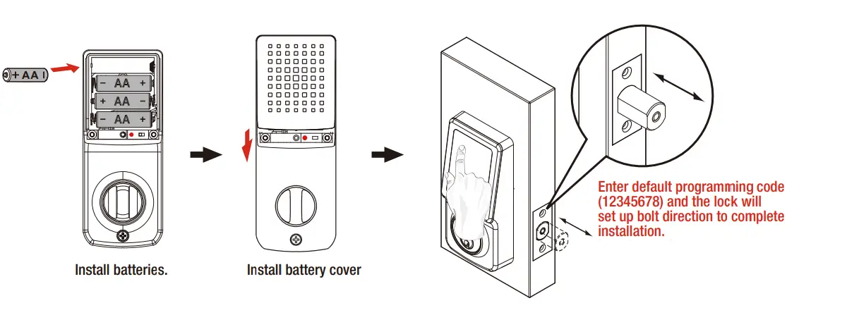 kenaurd SC1 KW1 Premium Electronic Touchscreen Deadbolt with Key Override-17