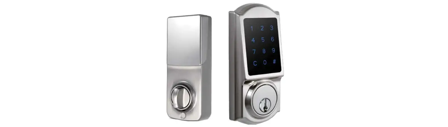 Kenaurd Sc1/kw1 Premium Electronic Touchscreen Deadbolt With Key Override Instruction Manual
