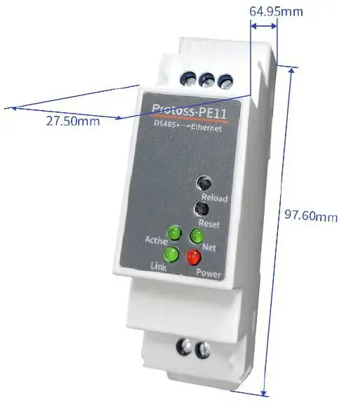 HF Protoss-PE11 RS485 to Ethernet-6