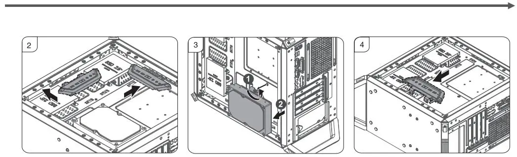 COOLER MASTER MASTERBOX Q300P Mini Tower Transparent Acrylic Side Panel Case User Manual - How to use