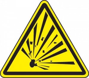 Explosion warning icon