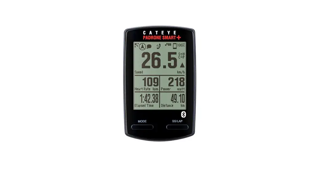 Cat Eye Cc-sc100b Padrone Smart Plus Wireless Bike Computer Owner's Manual