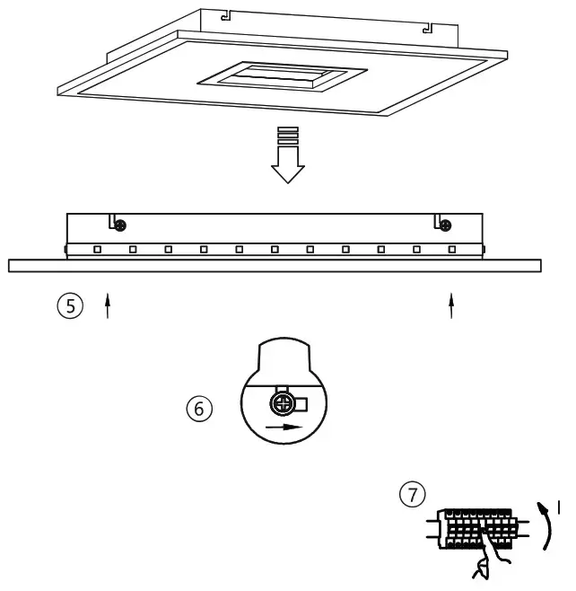Paul Neuhaus 270386 Cut-Out 45x45cm RGBW LED Panel - Product Overview 3