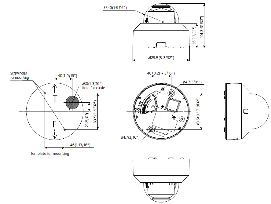 i-PRO WV-U2132LA Varifocal Lens Indoor Dome Network Camera-1