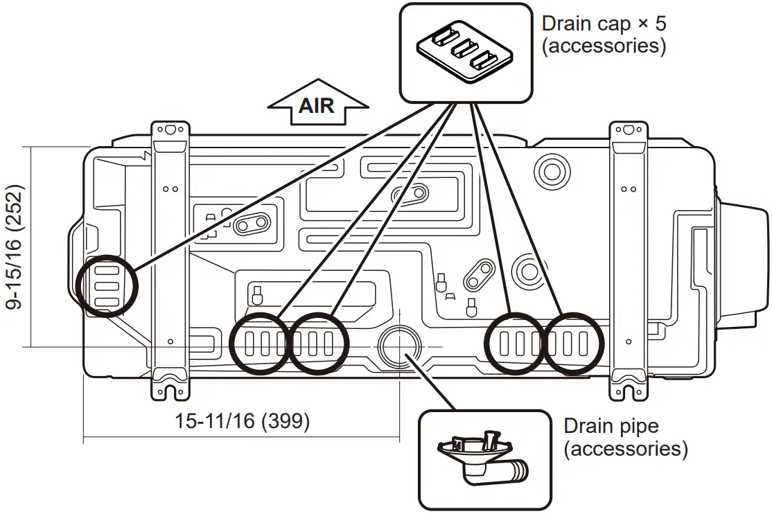Air Conditioner Outdoor Unit Drain installation