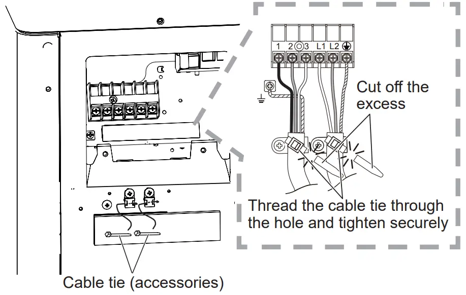 Air Conditioner Outdoor Unit Electrical wiring