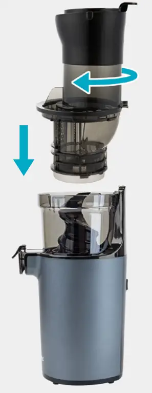 Shine KITCHEN SJX 1WH XL Cold Press Compact Juicer-ASSEMBLE2