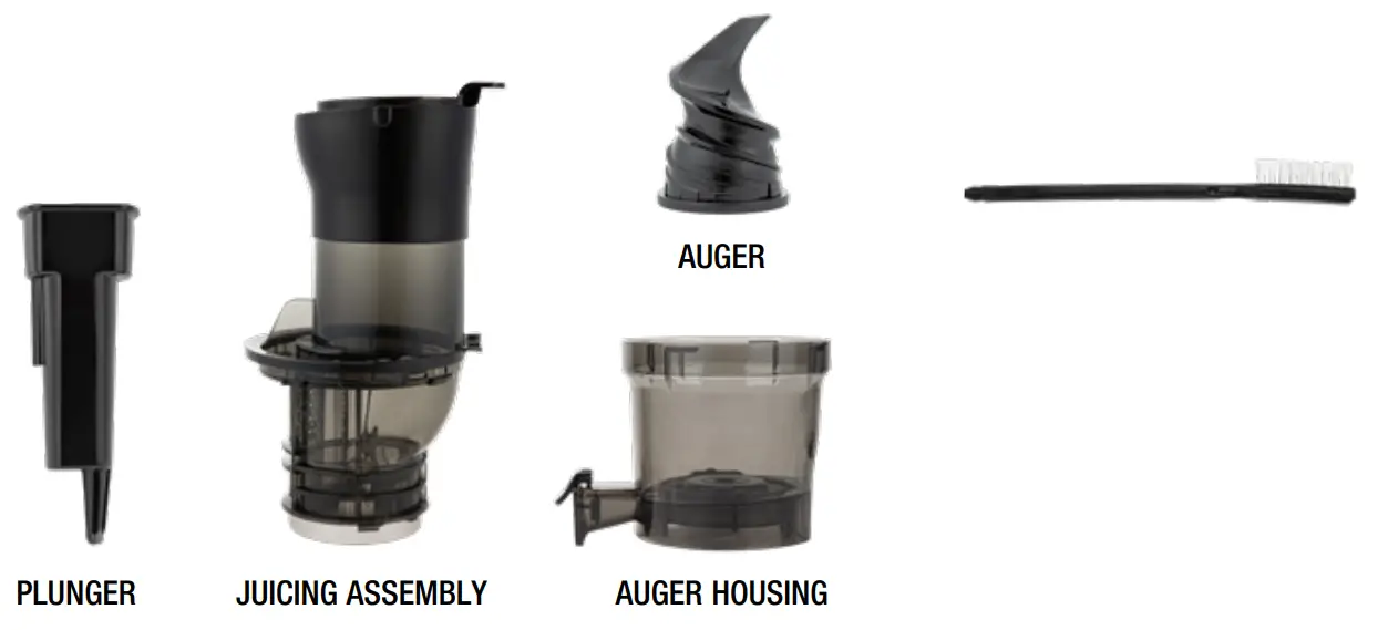 Shine KITCHEN SJX 1WH XL Cold Press Compact Juicer- JUICING ASSEMBLY