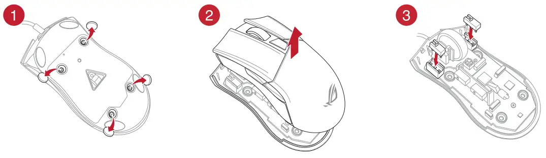 ASUS GLADIUS II CORE Optical Gaming Mouse fig 1