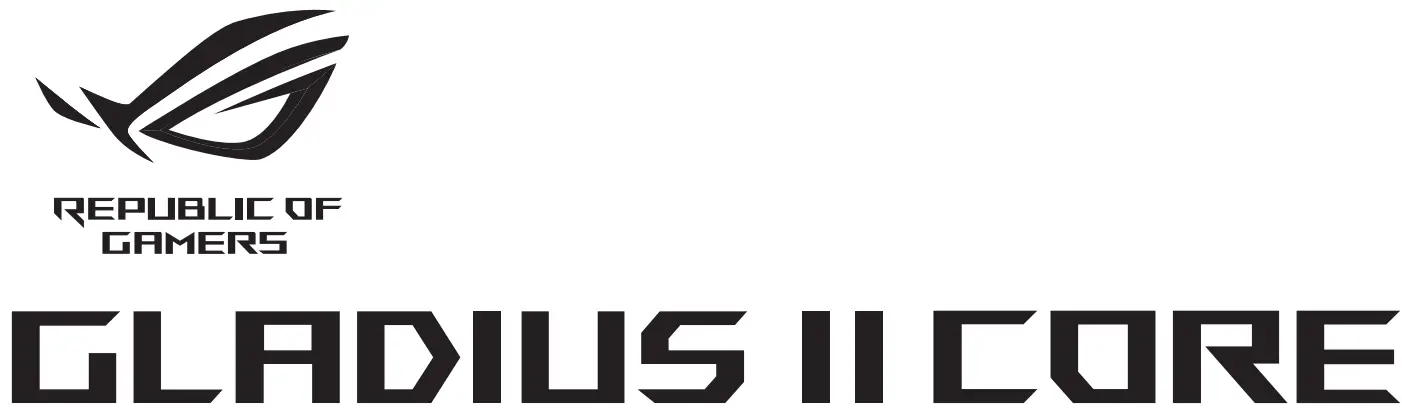 ASUS GLADIUS II CORE Optical Gaming Mouse logo 1