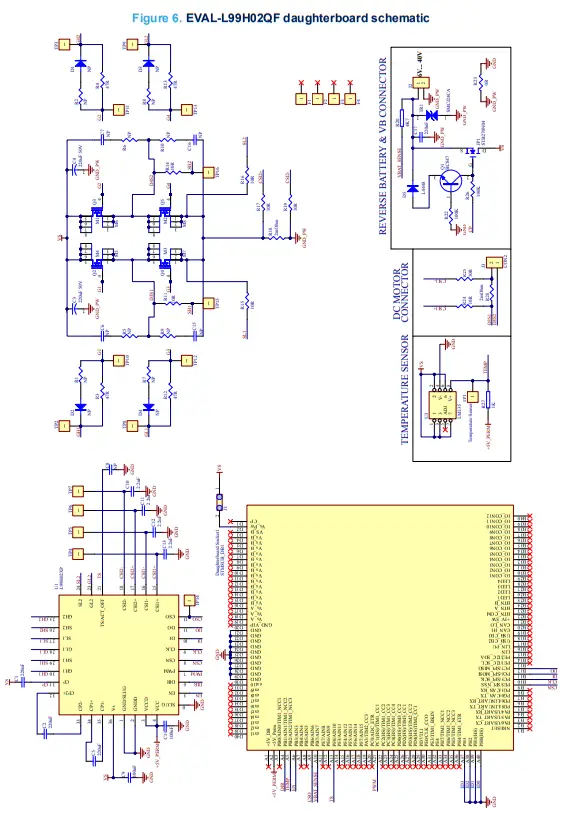 EVAL-L99H02QF STMicroelectronics - Figure 6. EVAL-L99H02QF daughterboard schematic