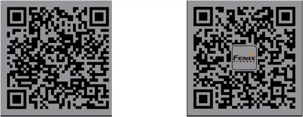 FENIX E03R Metal Keychain Flashlight - qr code