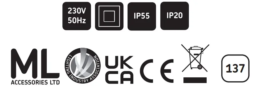 Knightsbridge DC Series Wireless Battery Powered Door Chime - icon 2