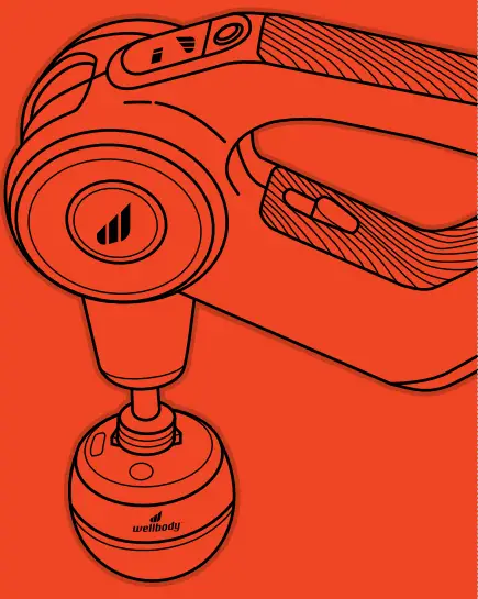 wellbody LM-22WB5 HeatBall Massage Gun - fig 1