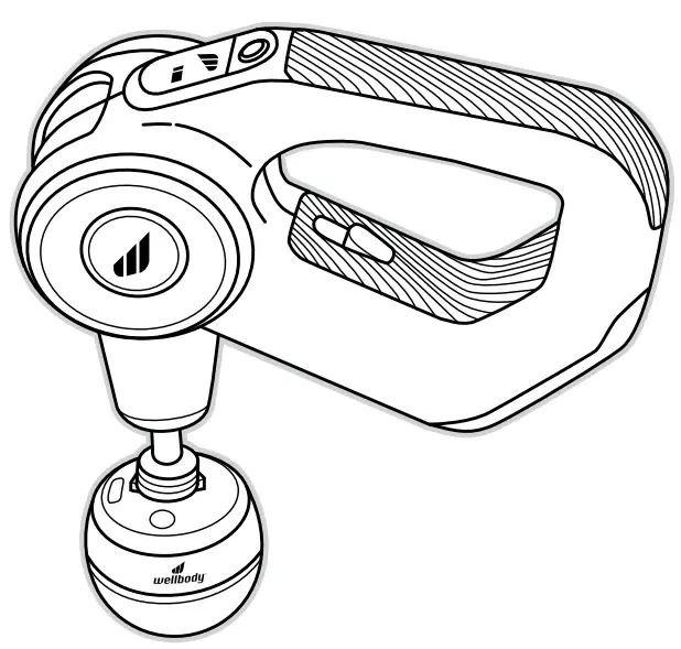wellbody LM-22WB5 HeatBall Massage Gun